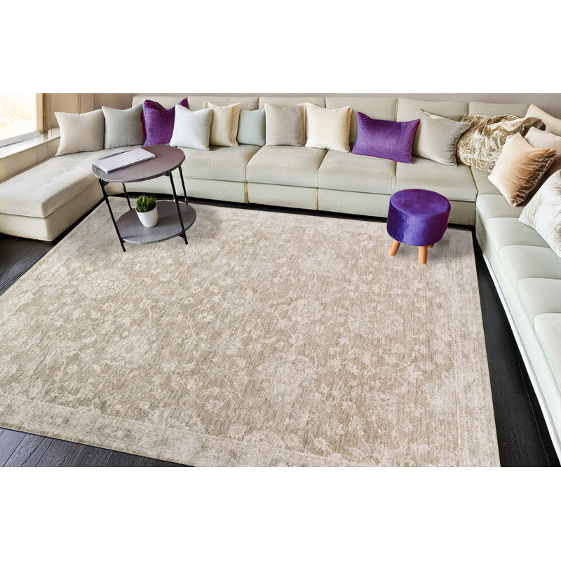 Stamey 12502-981 LT GREY/BEIGE/IVORY, Rectangle 6'7" x 9'10"