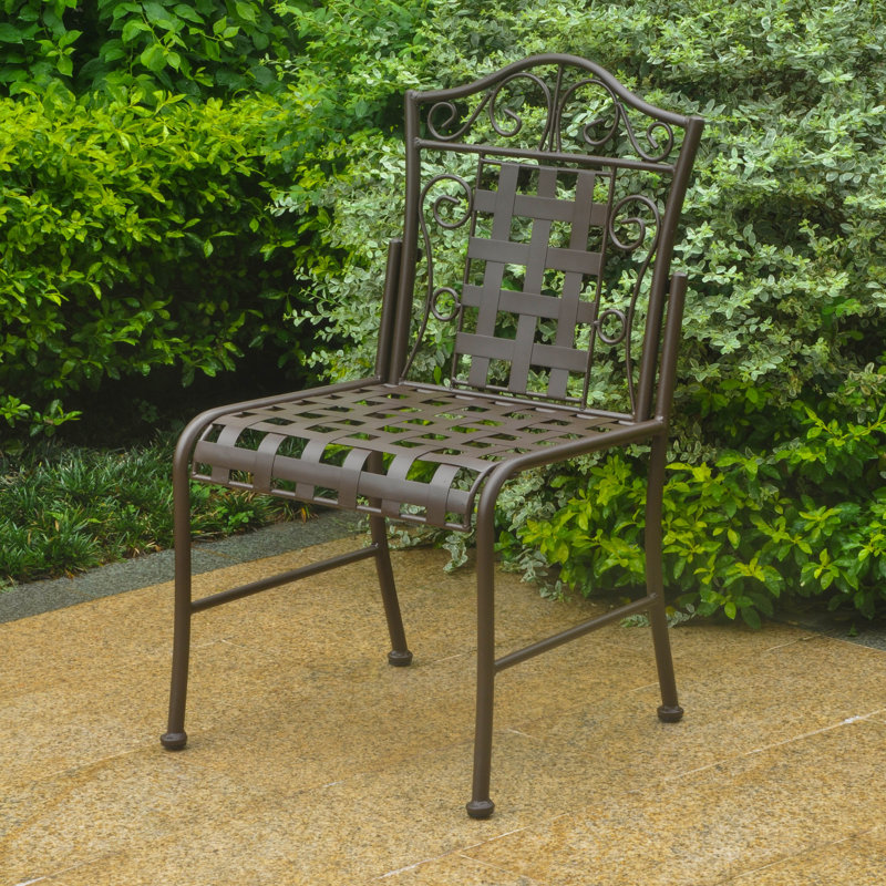 Chaise de patio Dalmatia, Brun mat