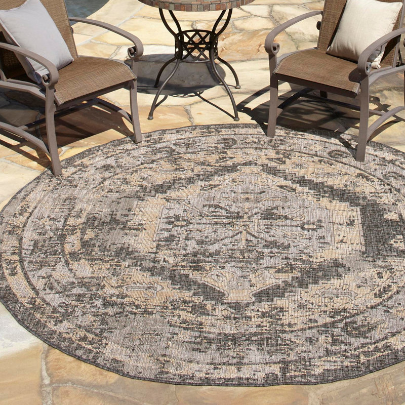 Susan Oriental Indoor / Outdoor Rug, Round 3'3"