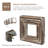 Mekela 4 Piece Solid Wood Floating Shelf-630830387