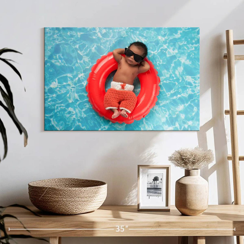 Anneau de bain Leisha pour bébé, H 16 po x l 24 po
