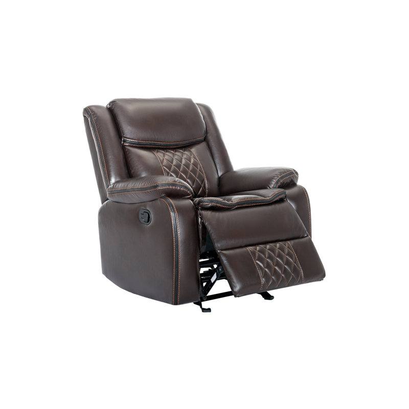 Ensemble de salon inclinable Canuet, Similicuir espresso