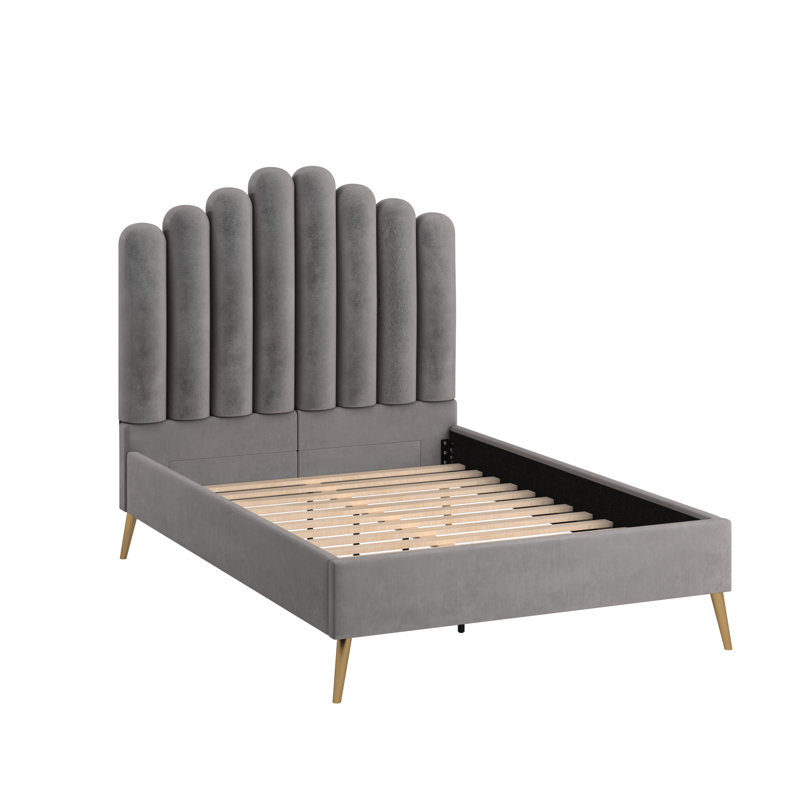 Vilkina Upholstered Bed, 83.5" x 60.0" x 60.0"