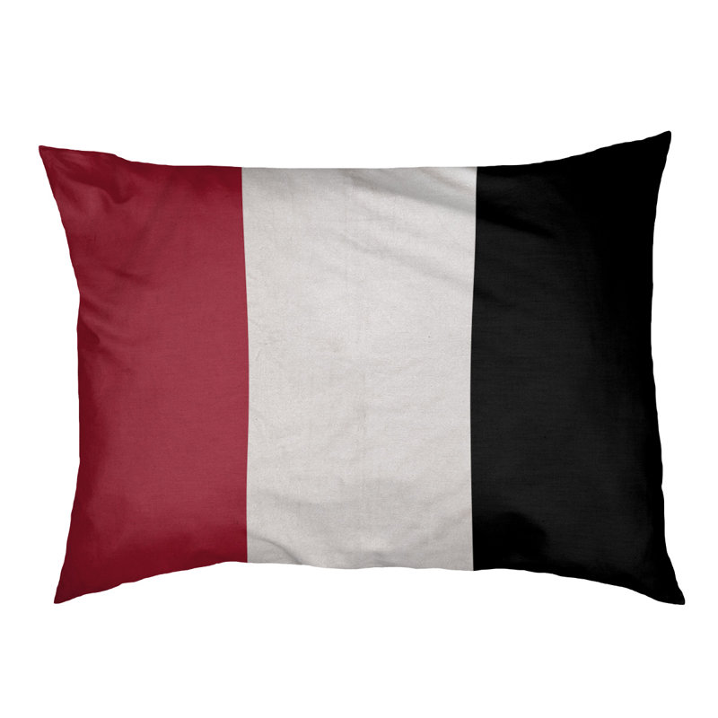 Coussin stylisé à rayures pour équipes de football, Petit (L 28 po x l 18 po), Principal