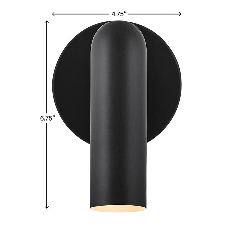 Jax 1 - Light LED Sconce, Black