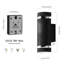  Outdoor Square Wall Light, Black GU10 Exterior Sconce, Waterproof Patio Porch Lamp 10 Inch/26cm