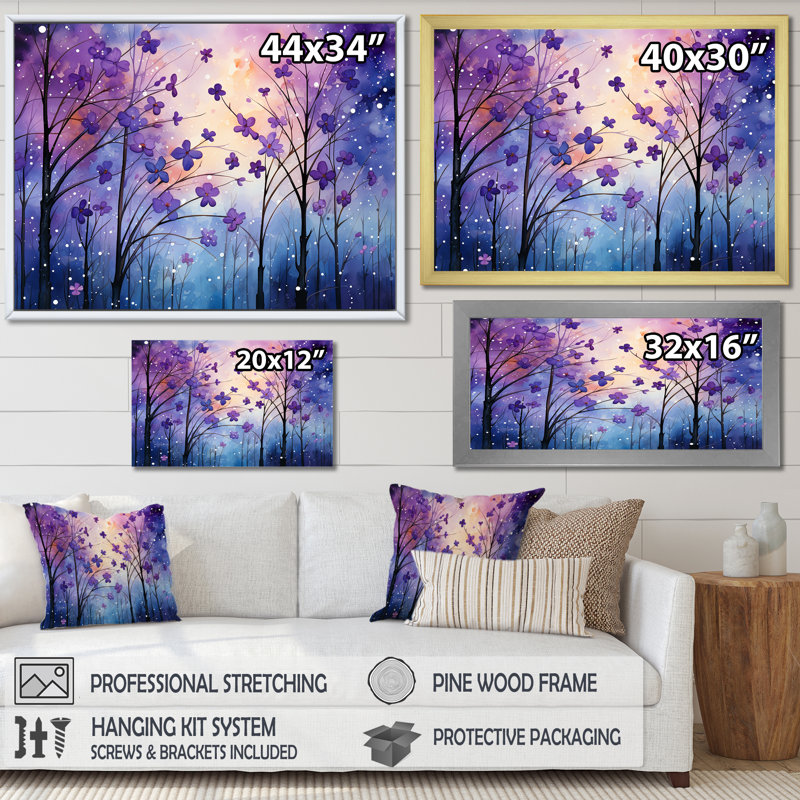 «Sureal Enchantment» sur impression sur toile, Cadre simple noir, H 30 po x l 40 po x P 1,5 po