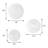 Abstract Sunburst Carved Distressed Wall Plaque Decor, 3 Piece Set-2038196940