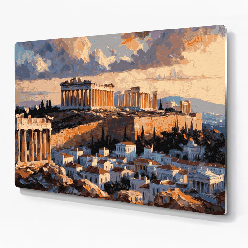 Art urbain, villes, Grèce, Grèce, brun, H 144 po x l 216 po x P 0,05 po