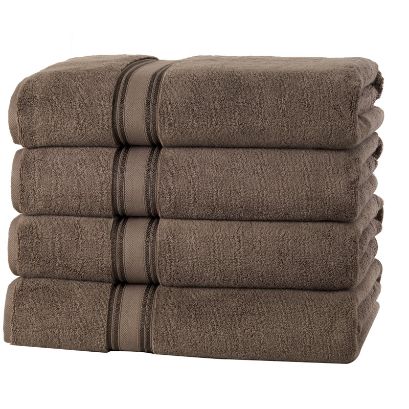 Brecken Cotton Midweight Bath Sheet, Chocolate