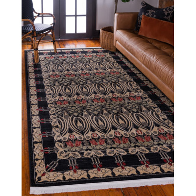 Tapis noir Moore
