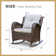Alysan Outdoor Rocking Wicker Chair With Cushions