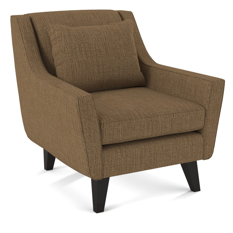 Fauteuil l 33 po Gros, Chenille Napa Brown