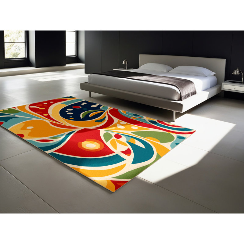 Snappy Curl Rug, Round 8'
