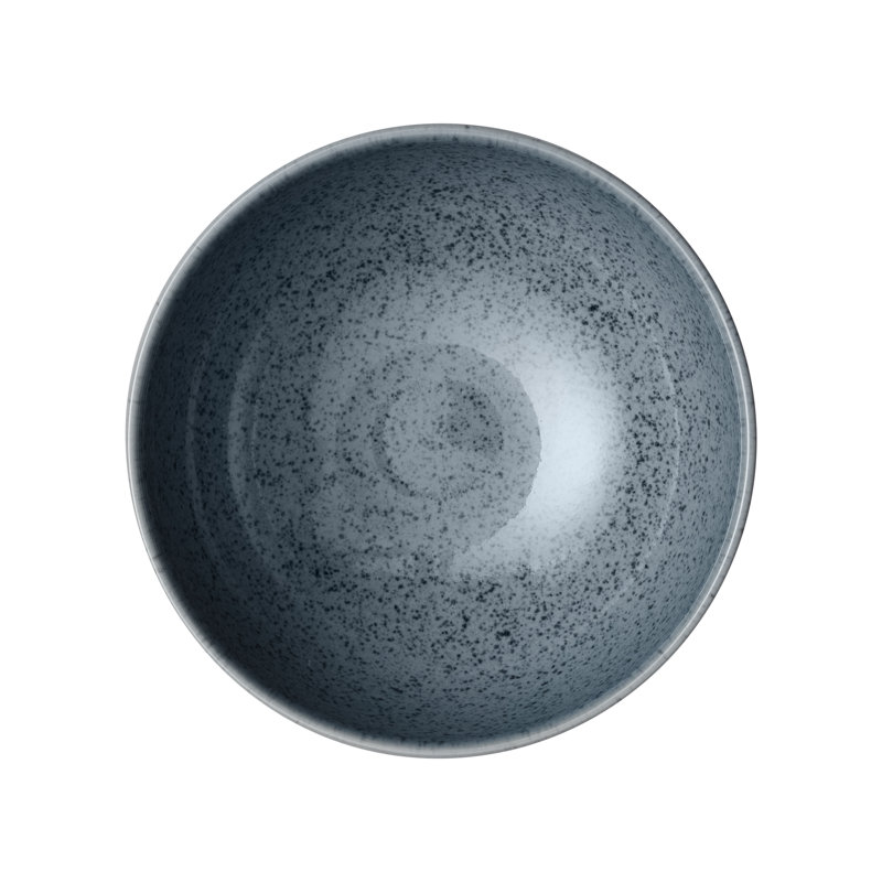 Dark Grey Speckle Set of 4 Rice Bowls