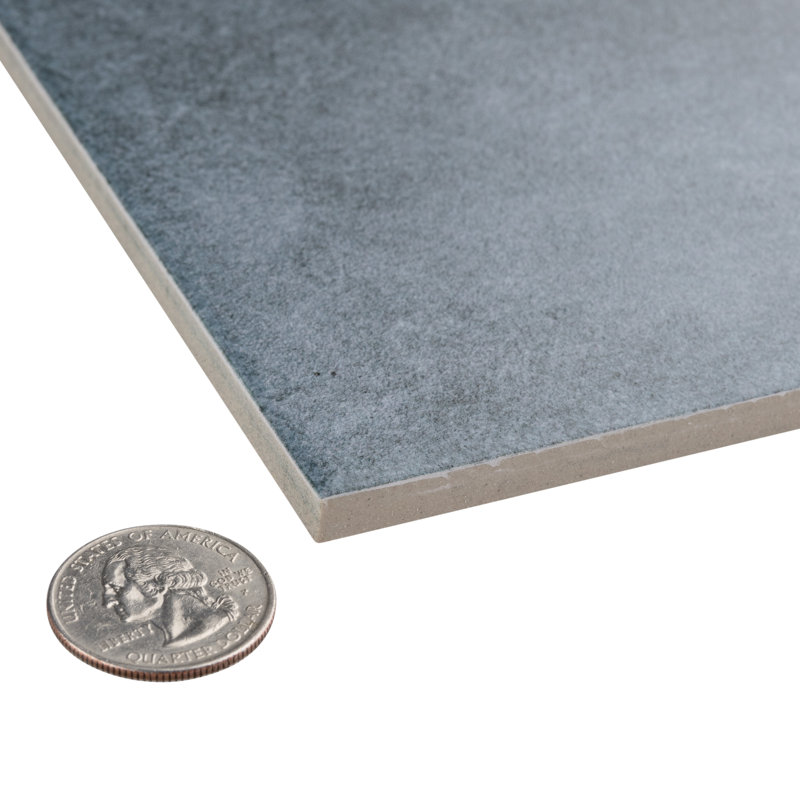 Carreau de porcelaine pour plancher et mur 6 po x 6 po Matter, Bleu