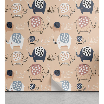 Aviza Zoo Creatures Peel and Stick Wallpaper Panel