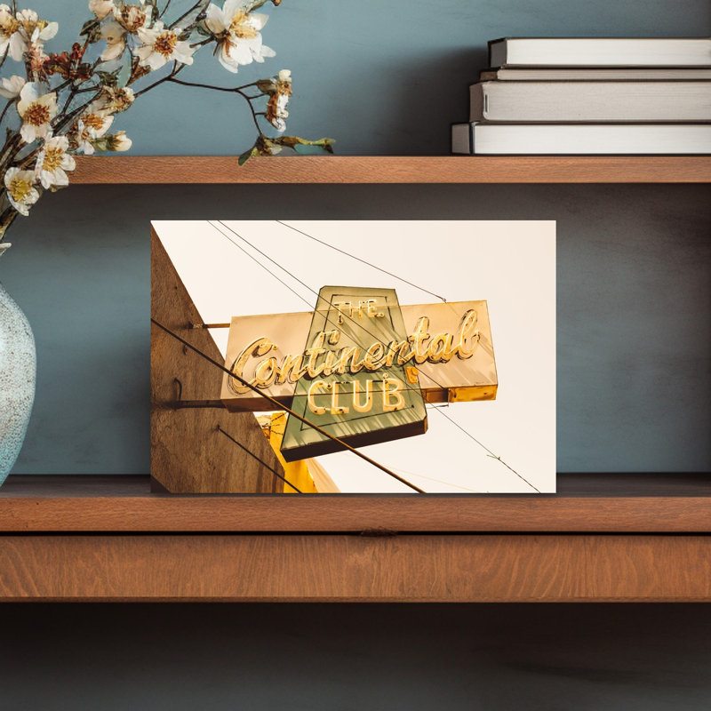 The Continental Club Classic Retro Traditional Architecture City Wall Art Print 1 Piece Wrapped Canvas Wall Art