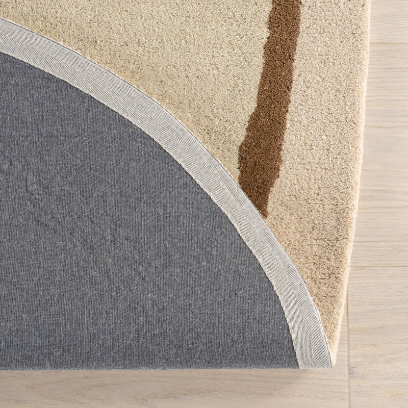 Greenwich Abstract Wool Area Rug, Novelty 7'6" x 9'6"
