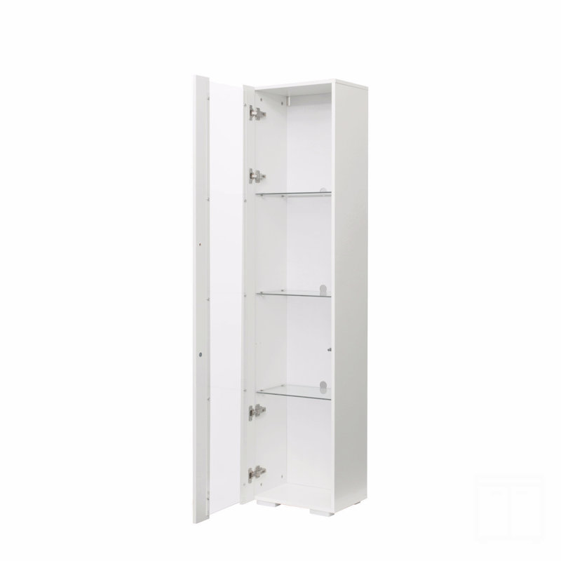 Side Cabinet With Aluminum Strip Lamp