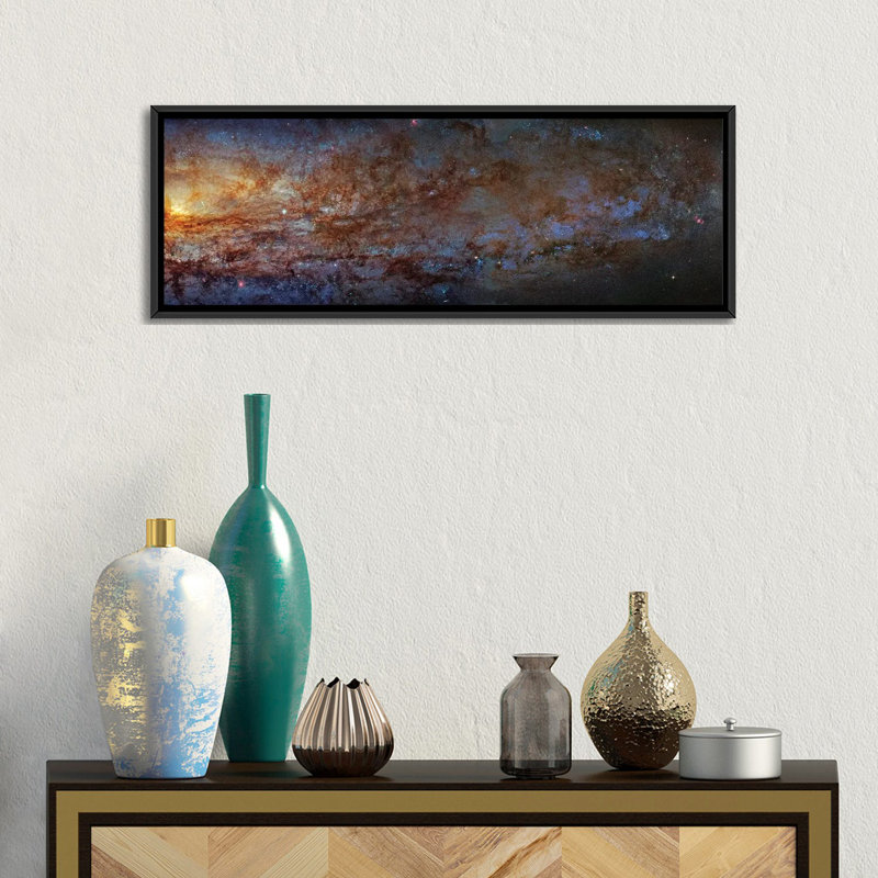 « the sculpter galaxy (ngc 253) i », impression sur toile, H 12 po x l 36 po x P 1,5 po, Toile avec cadre noir