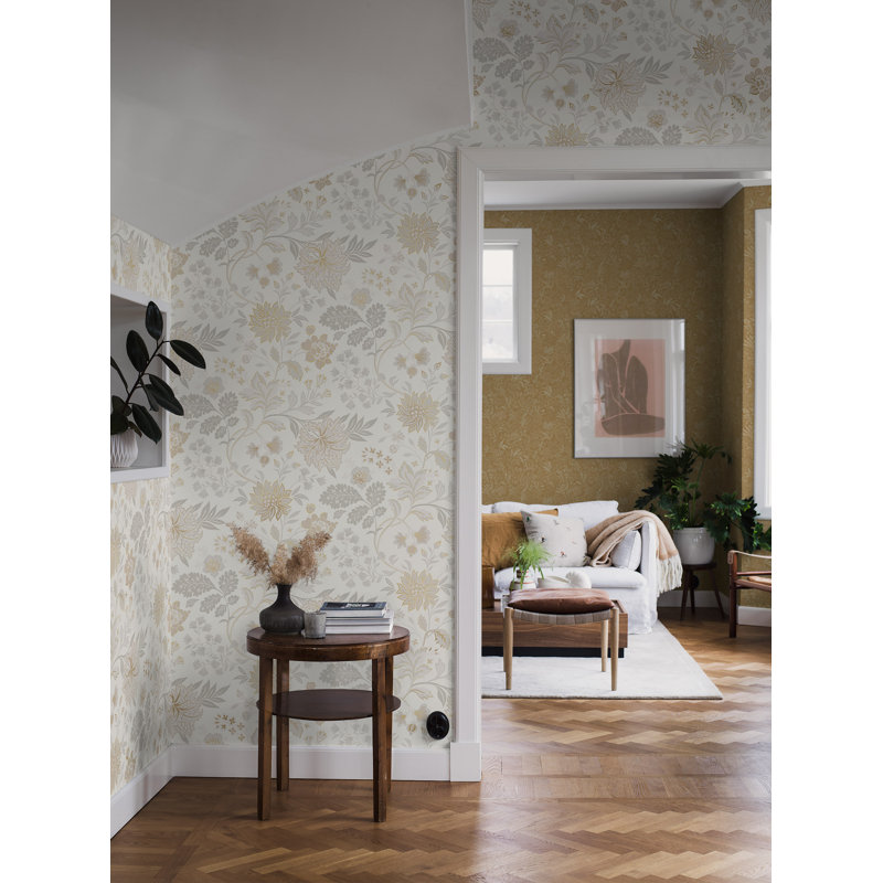 Boråstapeter Alicia Wallpaper, Stone/Gold
