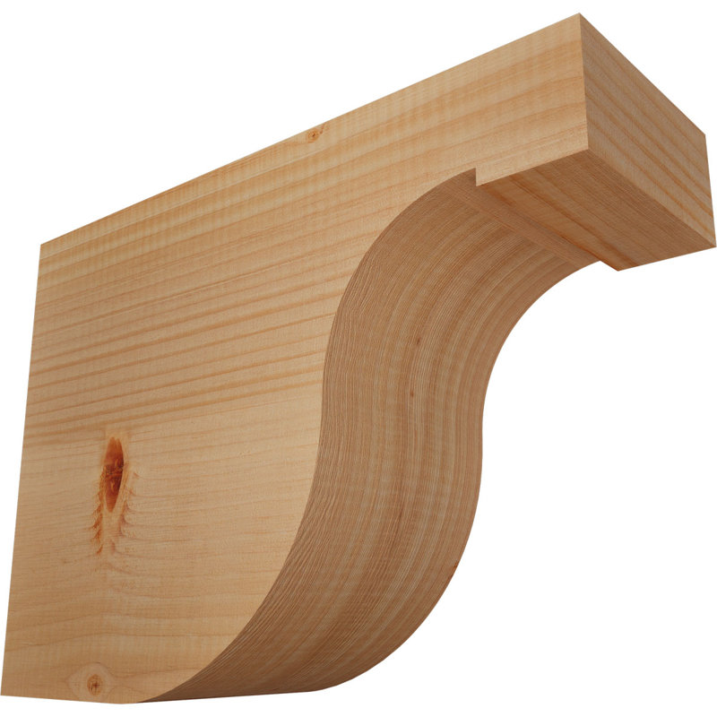Queue de chevron lisse Del Monte, Sapin de Douglas, H 12 po x l 5 1/2 po x L 16 po