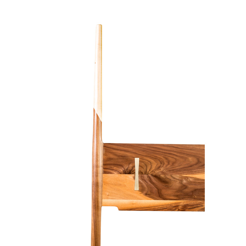 Dansk Solid Wood Bed, Queen, Walnut/Maple