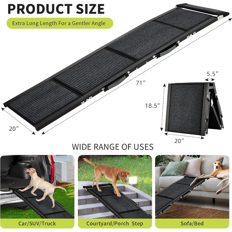 Collapsible Stairs, 160cm H x 40cm W x 14cm D