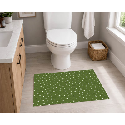 Tapis de toilette rectangulaire absorbant et antidérapant « Nuit étoilée »