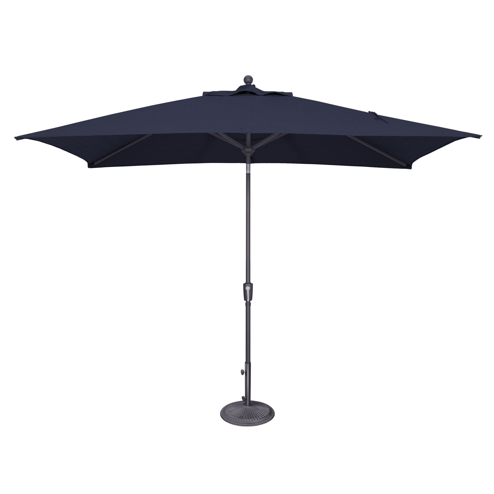 Launceston 78'' Outdoor Umbrella, Anthracite, Navy Sunbrella Acrylic