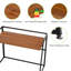 Folding Computer Desk, 33’’ Writing Desk, Folding Study Pc Table For Home Office, Fold Up Gaming Desk Wood Small Office Table For Teenagers Working & Crafting, Black-334681923-334681922