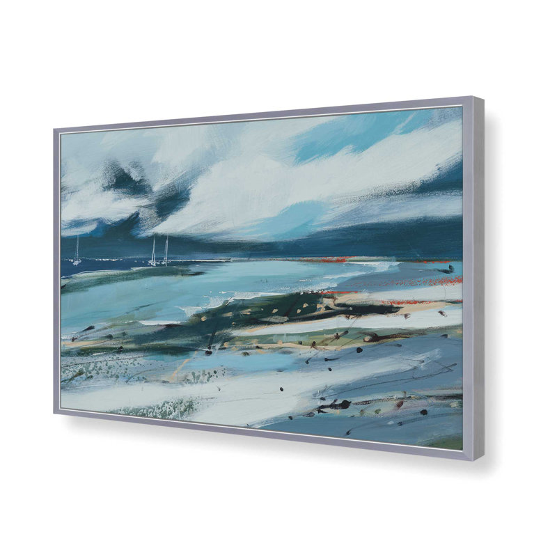 Imprimé Call of the Ocean, H 13,25 po x l 17,25 po, Chrome poli
