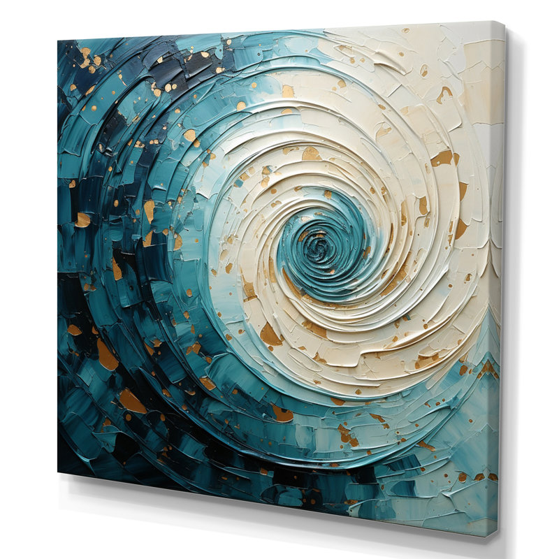 Spirales célestes II - impression sur toile tendue, H 36 po x l 36 po x P 1,5 po, Toile tendue