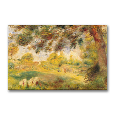 « spring landscape » par pierre-auguste renoir, reproduction d’art sur toile tendue
