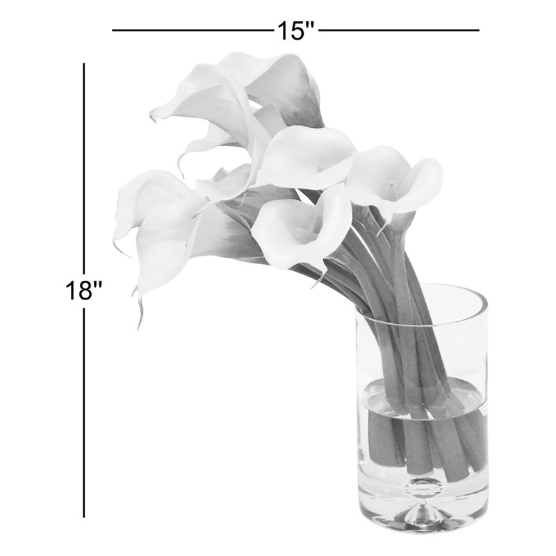 Calla Lily In Cylinder Vase