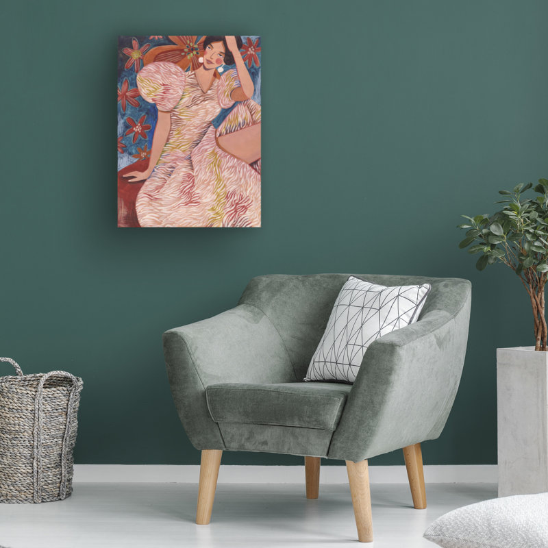 Art sur toile femme bolologienne, Caroline Caroline, H 47 po x l 35 po