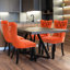 Chaises de salle à manger, chaise de salle à manger rembourrée haut de gamme avec anneau clouté-511006613-511006614-531111163