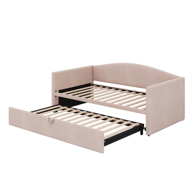 Lit de jour avec couchette extensible, Rose