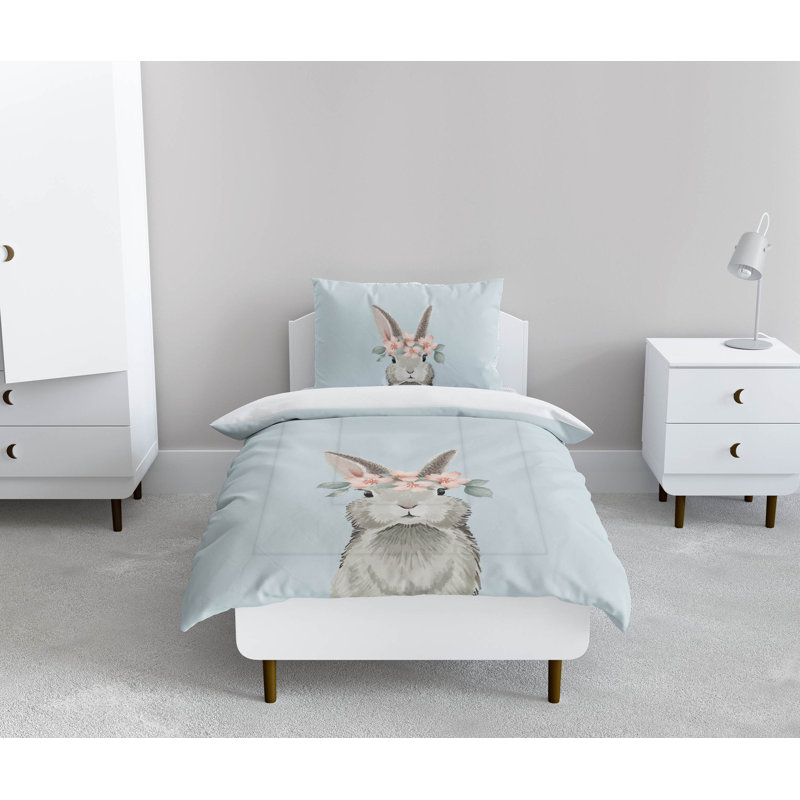 Bunny Comforter Set, Blue