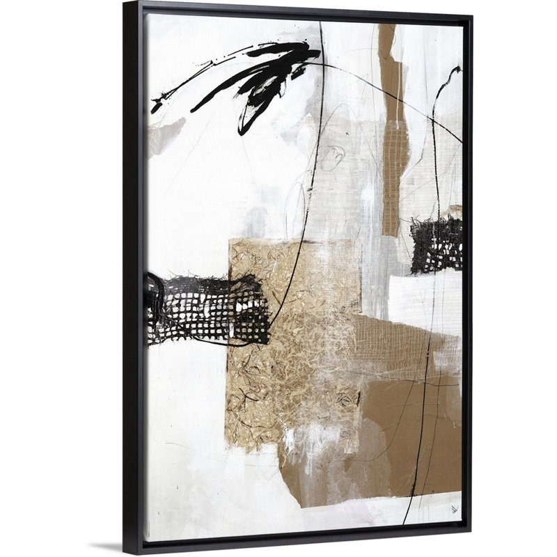 «Highly Illogical I», reproduction sur toile, Reproduction avec cadre flottant, H 37,25 po x l 25,25 po, Noir