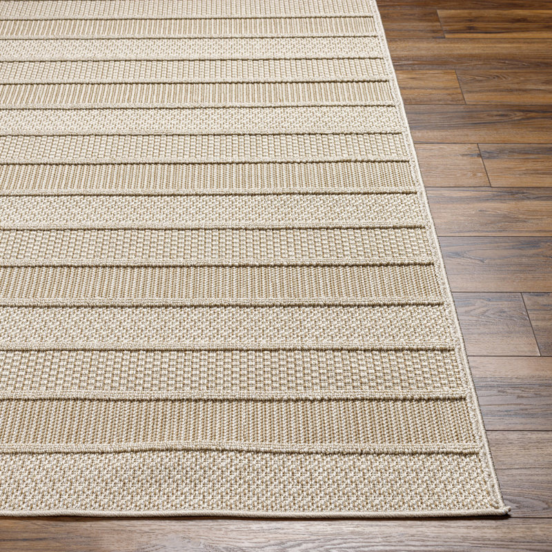 Auderghem Striped Indoor / Outdoor Rug, Rectangle 2' x 3'
