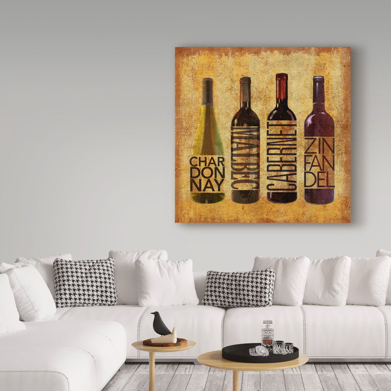 « the wine up ii », reproduction d’art textuel sur toile tendue, H 14 po x l 14 po x P 2 po