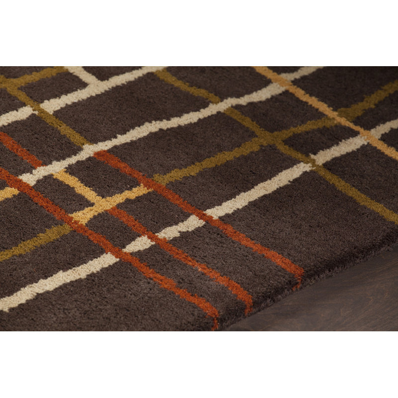 Tapis brun foncé Abbeville, 5 pi x 7 pi
