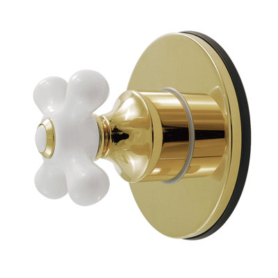 Kingston Brass Restoration Single-Handle Wall Mount Six-Way Diverter Valve with Trim Kit