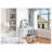 Mirror Desktop Dressing Table, 2 Drawer Dressing Table, without Mirror and Stool