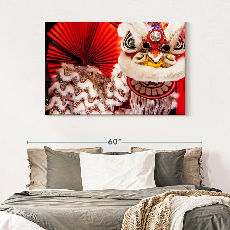 Ravi Chinese Lion Dance, 32" H x 48" W