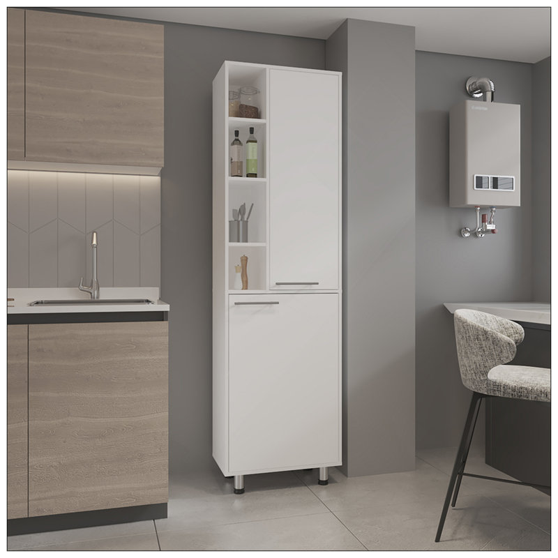 Armoire de cuisine Shiffock, blanc