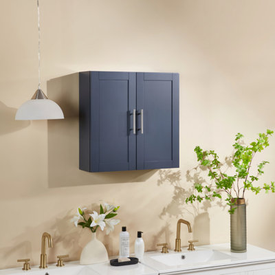Grande armoire de rangement moderne avec compartiment inclinable, tablettes réglables, capacité de 80 lb, charnières à fermeture en douceur et poignées en alliage d'aluminium pour l'organisation de la salle de bain et de la maison