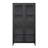 Large Metal Storage Display Cabinet with Glass Doors